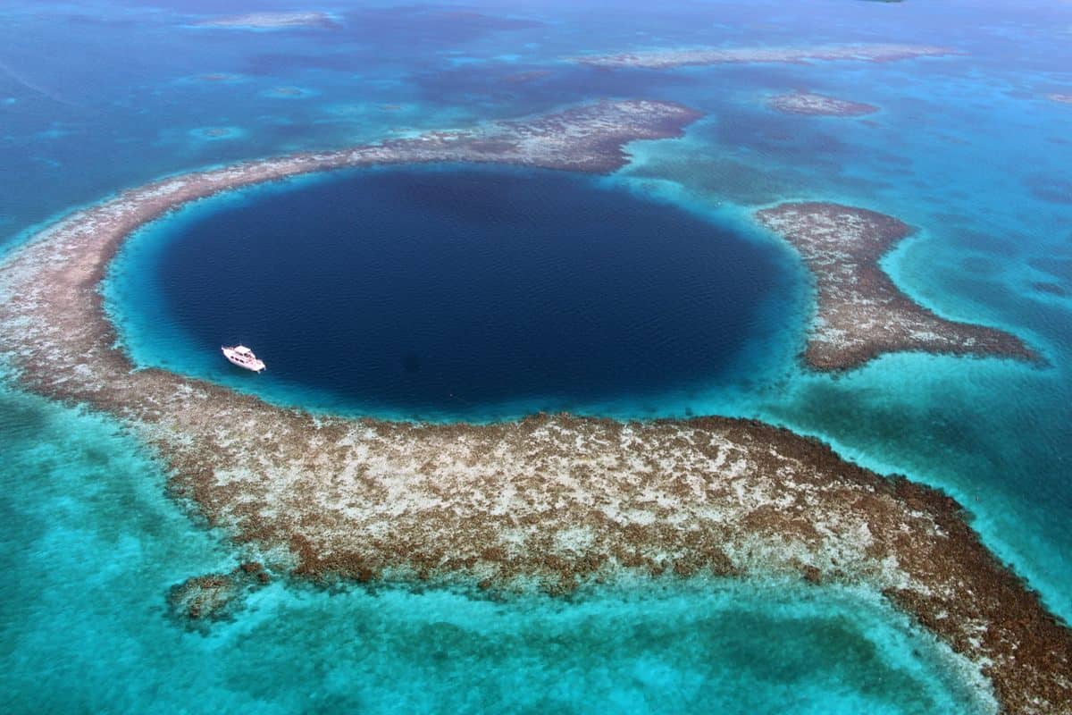 Huge sea hole
